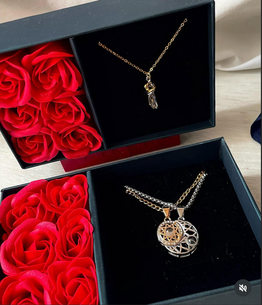 Box 6 rosas eternas + complemento